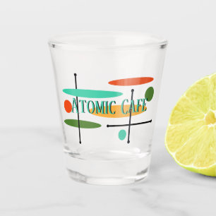 Retro Ovals & Lines Shot Glass