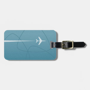 Retro Overseas Jet Travel Luggage Tag