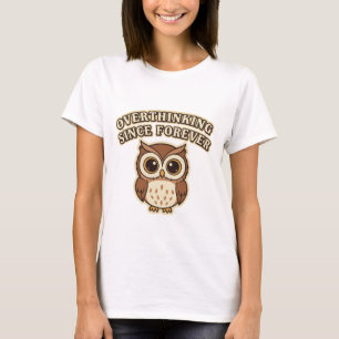 Retro Owl Deep Thoughts Women’s T-Shirt