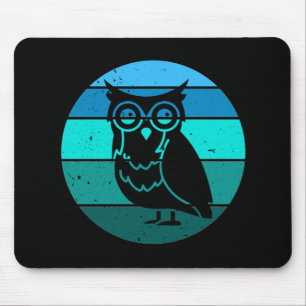 Retro Owl Mouse Mat