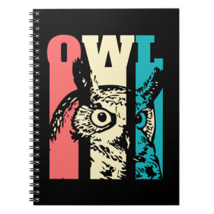 Retro Owl Notebook
