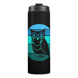 Retro Owl Thermal Tumbler