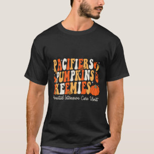 Retro Pacifiers Pumpkins Preemies Thanksgiving Nic T-Shirt