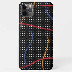 Retro Paint Splatter and Dots iPhone 11 Pro Max Case