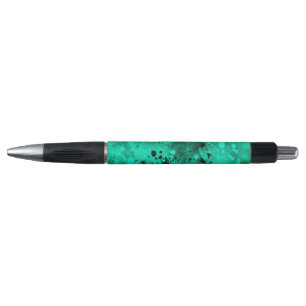 Retro Paint Splatter Effect Green & Black