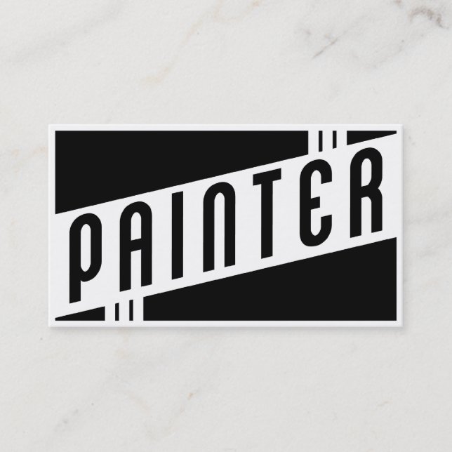 retro painter business card (Front)