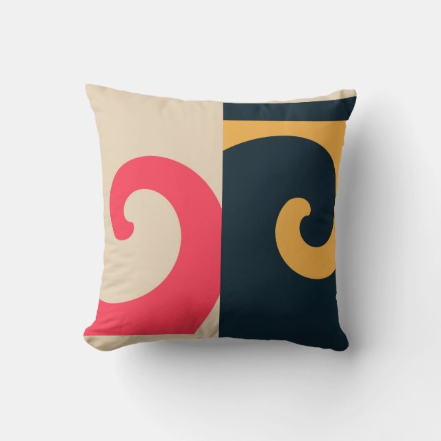 Retro Painting Abstract Art Deco Cushion (Front)