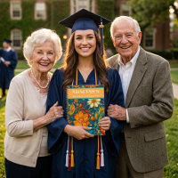 Retro Painting Graduation Gifts for Granddaughter