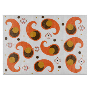 Retro Paisley Cutting Board
