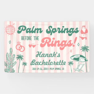 Retro Palm Spring Bachelorette Welcome Banner