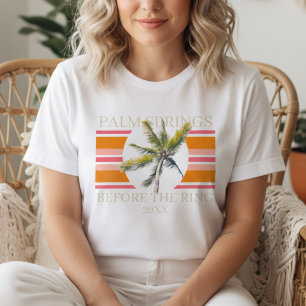 Retro Palm Springs Before the Ring Bachelorette Tri-Blend Shirt