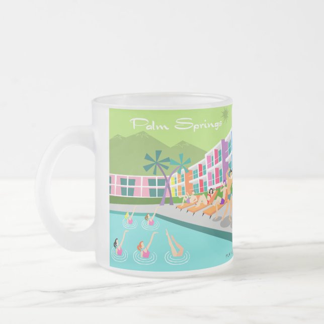 Retro Palm Springs Hotel Mug (Left)