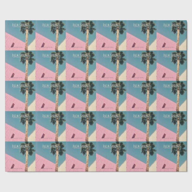 Retro Palm Springs Wrapping Paper (Seam)