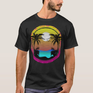 Retro Palm Tree and christmas key west  T-Shirt