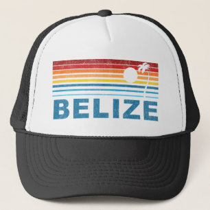 Retro Palm Tree Belise Trucker Hat