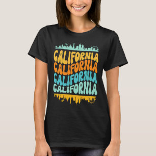 Retro Palm Tree California Throwback Los Angeles T-Shirt