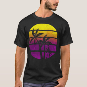 Retro Palm Tree Vintage Surf Tropical Gift Design T-Shirt