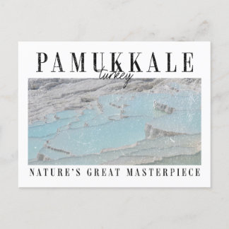 Retro Pamukkale Postcard