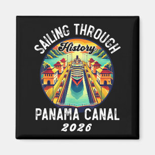 Retro Panama C Panama Waterway Sailing Cruising 20 Magnet