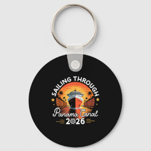 Retro panama canal 2026 panama waterway sailing key ring