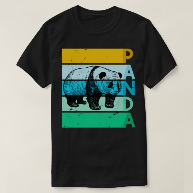 Retro Panda T-Shirt (Design Front)