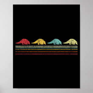 Retro Pangolin Lover Funny Pangolin Vintage Poster