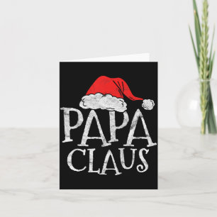 Retro Papa Claus Gift Funny Christmas Santa Costum Card