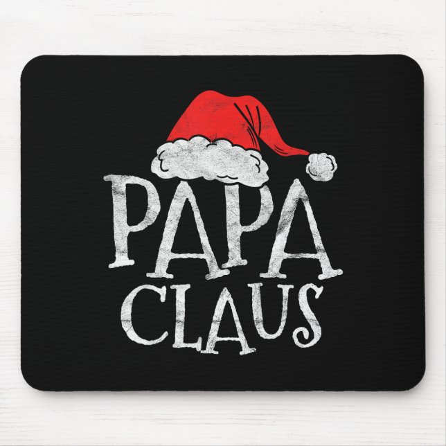 Retro Papa Claus Gift Funny Christmas Santa Costum Mouse Mat (Front)