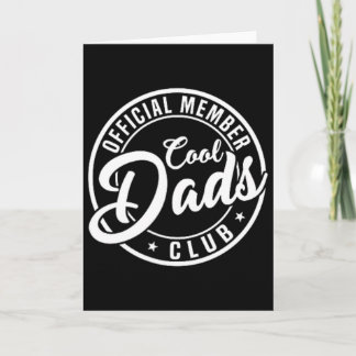 Retro Papa Fathers Day Mens Official Member Cool D Card