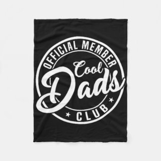Retro Papa Fathers Day Mens Official Member Cool D Fleece Blanket