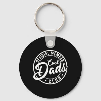 Retro Papa Fathers Day Mens Official Member Cool D Key Ring