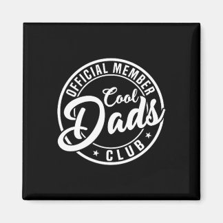 Retro Papa Fathers Day Mens Official Member Cool D Magnet