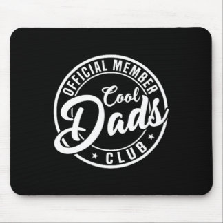 Retro Papa Fathers Day Mens Official Member Cool D Mouse Mat