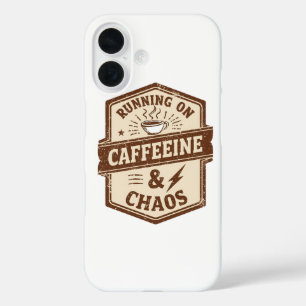 Retro Parent and Coffee Lover Humor iPhone 16 Case