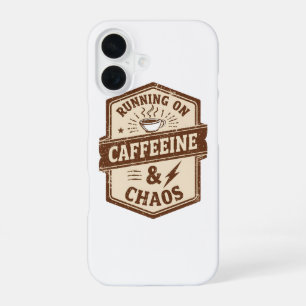 Retro Parent and Coffee Lover Humour iPhone 16 Case