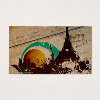 Retro Paris Profile Card