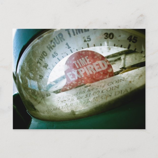 Retro Parking Metre 01 Postcard (Front)