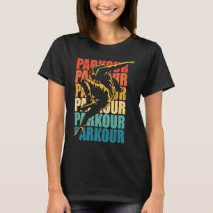 Retro Parkour Free Running Parkour T-Shirt