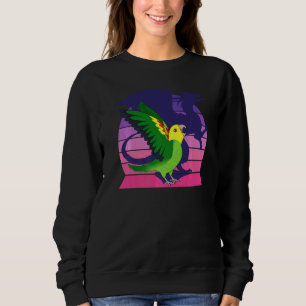 Retro Parrot Dragon I Screaming Double Yellow head Sweatshirt