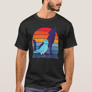 Retro Parrot I Howling Wolf I Screaming Blue India T-Shirt