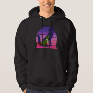 Retro Parrot I Howling Wolf I Screaming Green Chee Hoodie