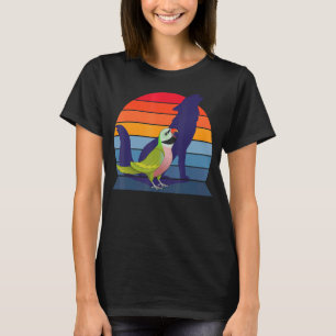 Retro Parrot I Howling Wolf I Screaming Moustache  T-Shirt