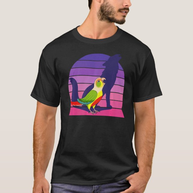 Retro Parrot I Howling Wolf I Screaming Pineapple  T-Shirt (Front)