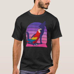 Retro Parrot I Howling Wolf I Screaming Scarlet Ma T-Shirt