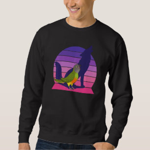 Retro Parrot I Howling Wolf I Screaming Senegal Pa Sweatshirt