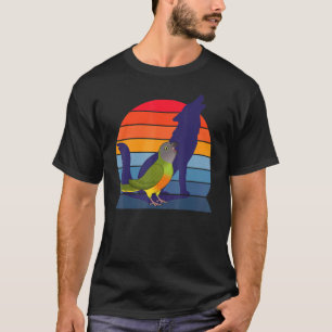 Retro Parrot I Howling Wolf I Screaming Senegal Pa T-Shirt