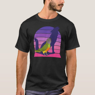 Retro Parrot I Howling Wolf I Screaming Senegal Pa T-Shirt