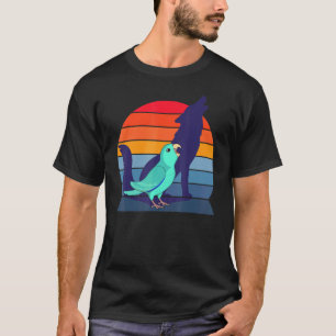 Retro Parrot I Howling Wolf I Screaming Turquoise T-Shirt