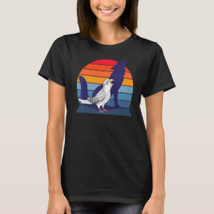 Retro Parrot I Howling Wolf I Screaming White Budg T-Shirt
