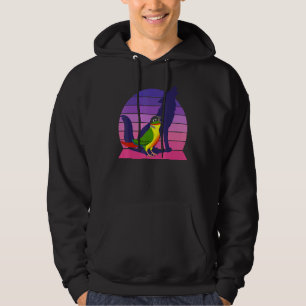 Retro Parrot I Howling Wolf I Screaming Yellow sid Hoodie